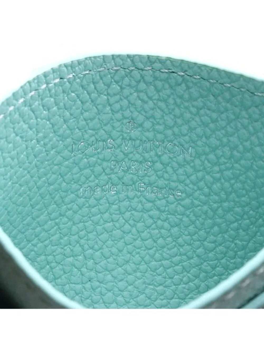 Louis Vuitton Card Holder LV Charm Case Light Blue